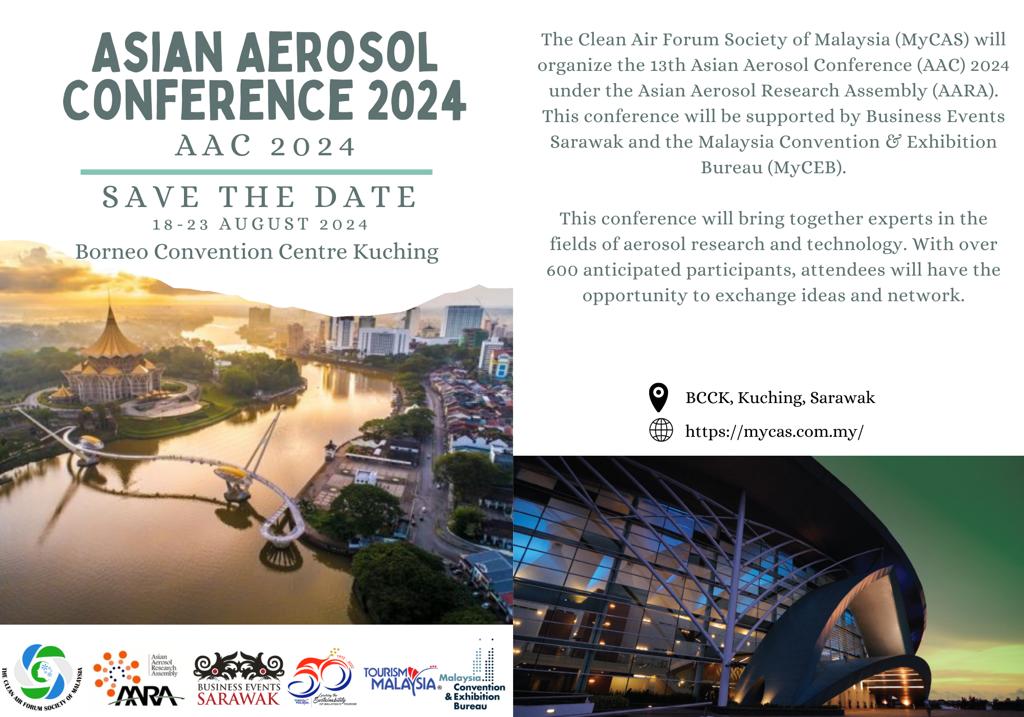 HOST ASIA AEROSOL CONFERENCE (AAC) 2024 MYCAS
